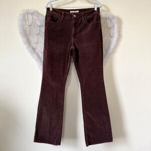 Levi's 725 High Rise Bootcut Corduroy Pants Dark Brown Size 30 Boho Indie Retro